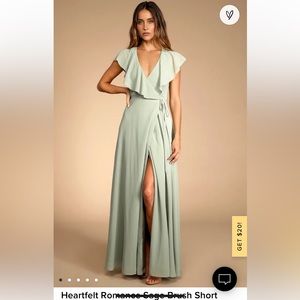 Lulu’s Sage Green Dress, size small